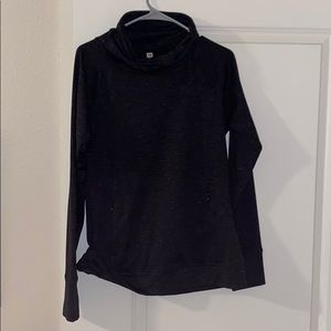 black sweatshirt